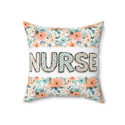 Nurse Floral Pillow