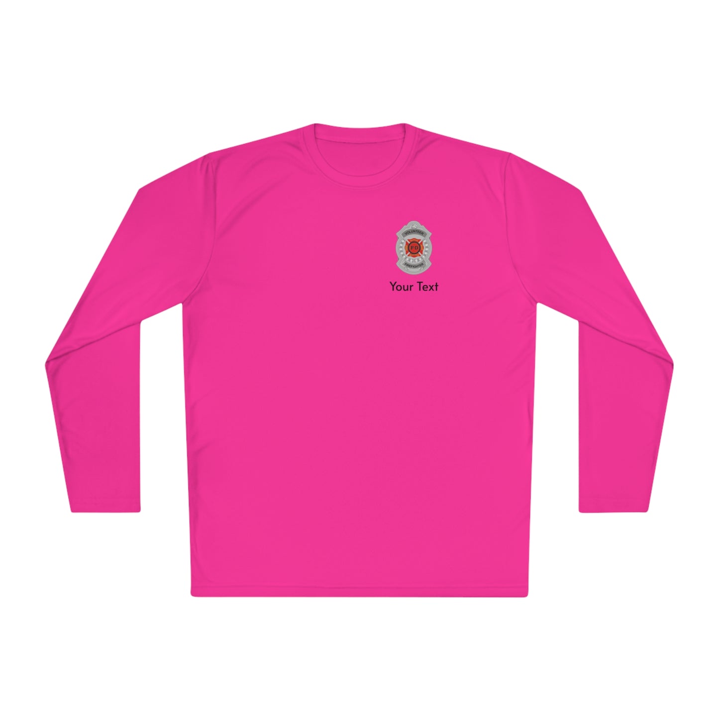 Volunteer Firefighter Badge Long Sleeve Tee