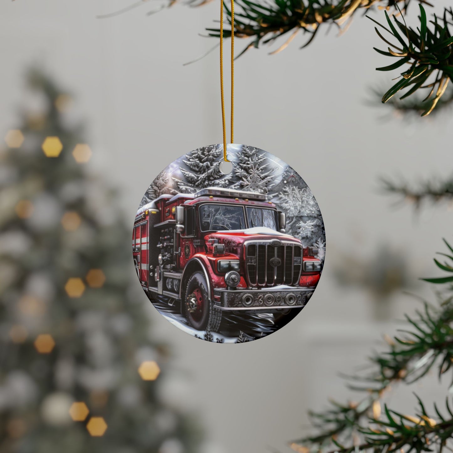 Fire Engine Ornament