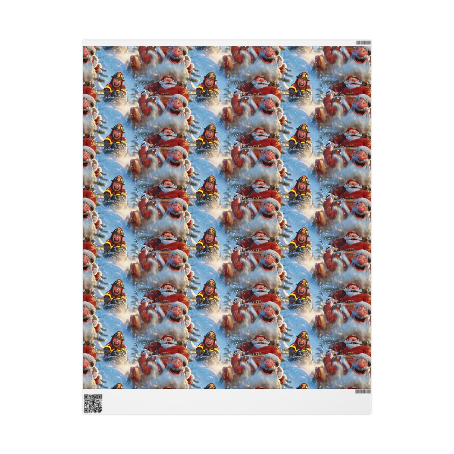 Tobogganing Wrapping Paper