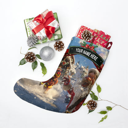 Santa & Firefighter Stocking