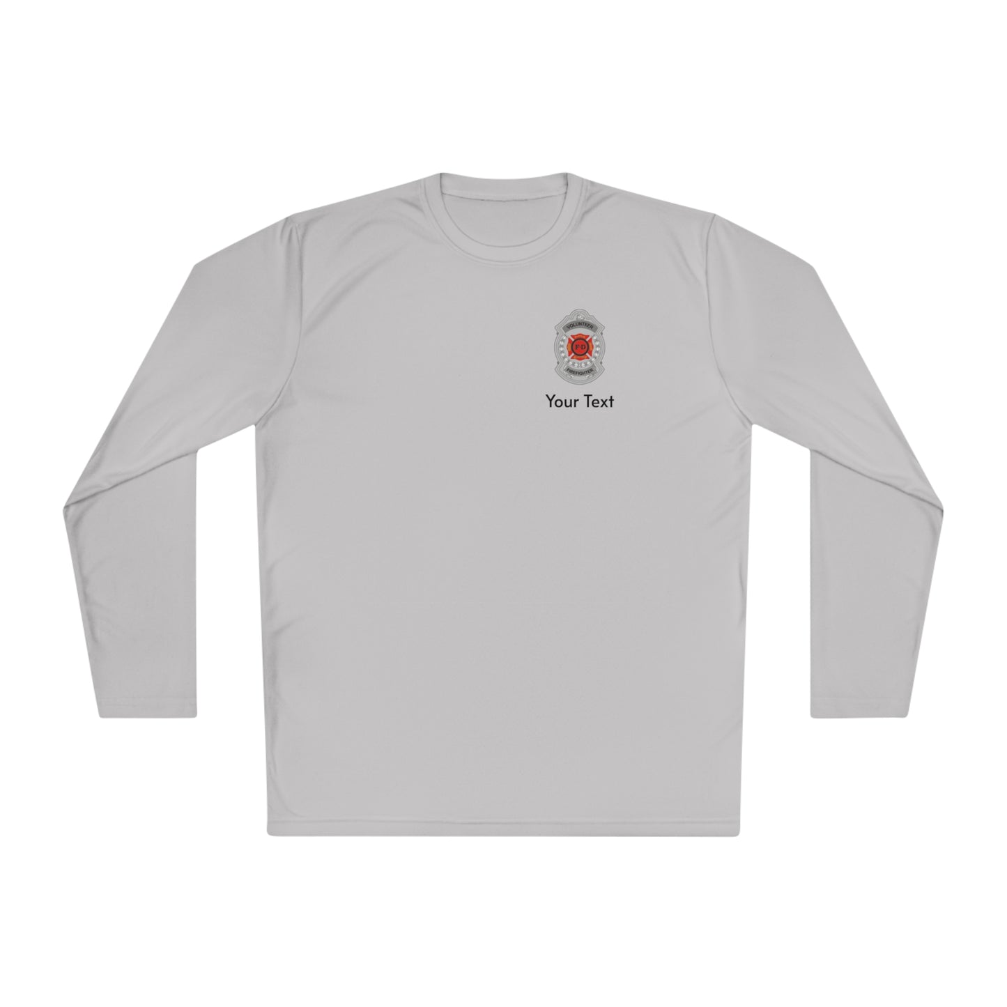 Volunteer Firefighter Badge Long Sleeve Tee