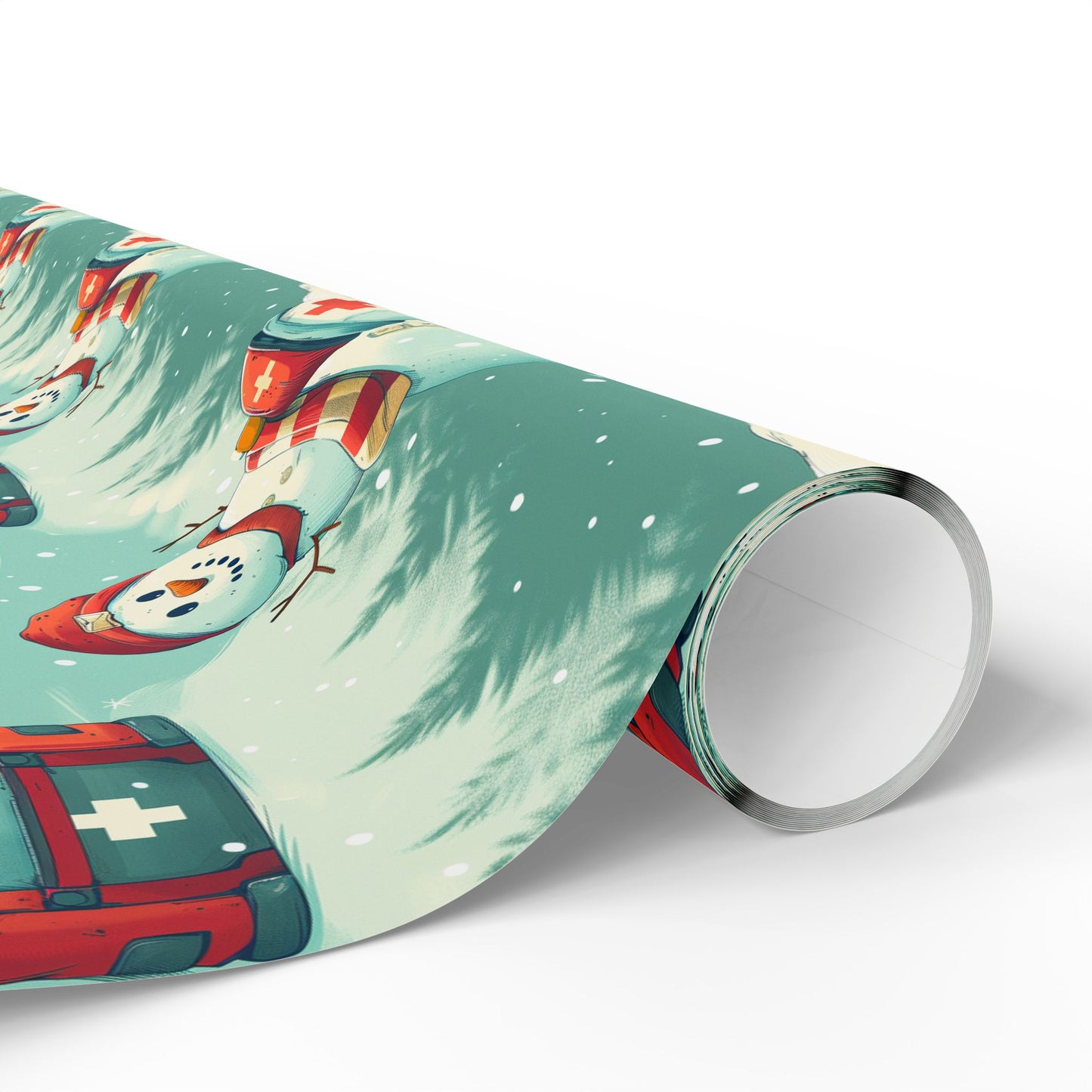 SAR Snowman Wrapping Paper