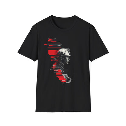 Firefighter Face Redline T-Shirt