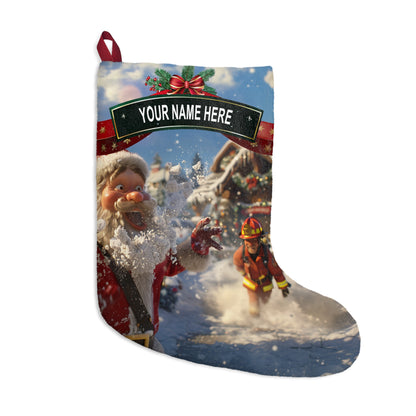 Santa & Firefighter Stocking