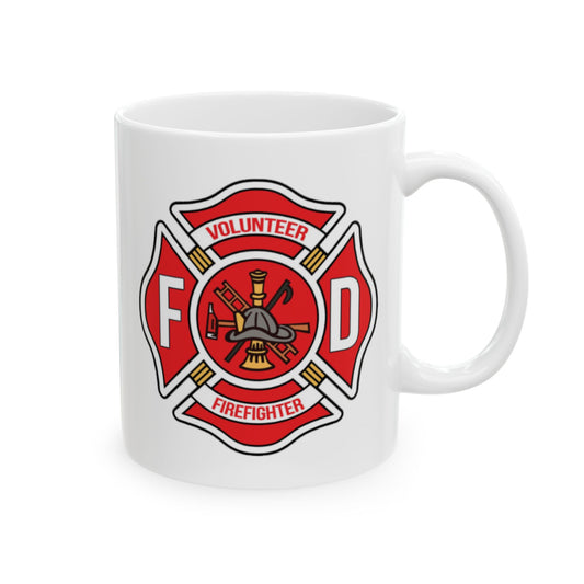 Volunteer Firefighter Patch Mug