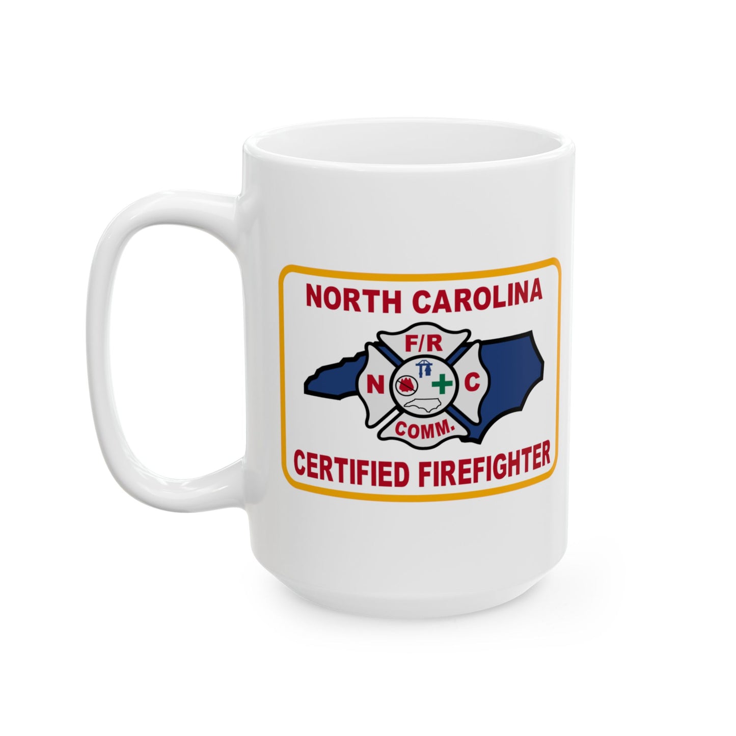 North Carolina Certified Firefighter Patch Mug