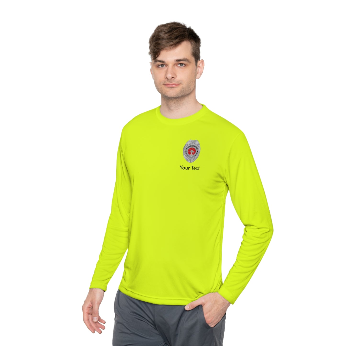 Firefighter Badge Long Sleeve Tee