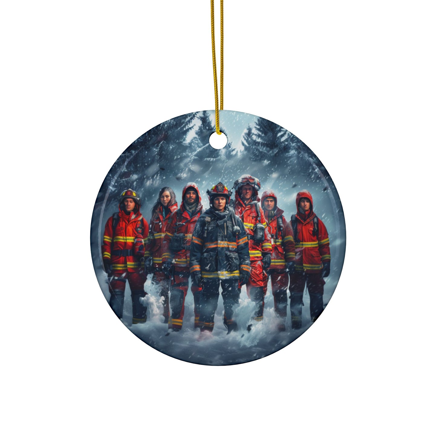 Firefighter Team Ornament