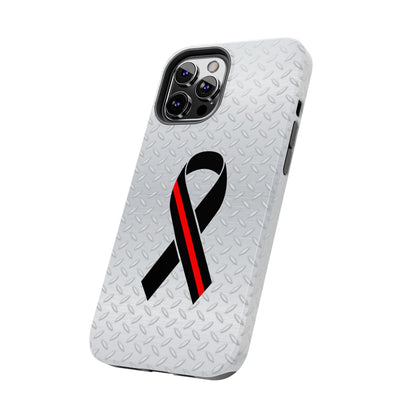 Red Line Ribbon Tough Phone Cases