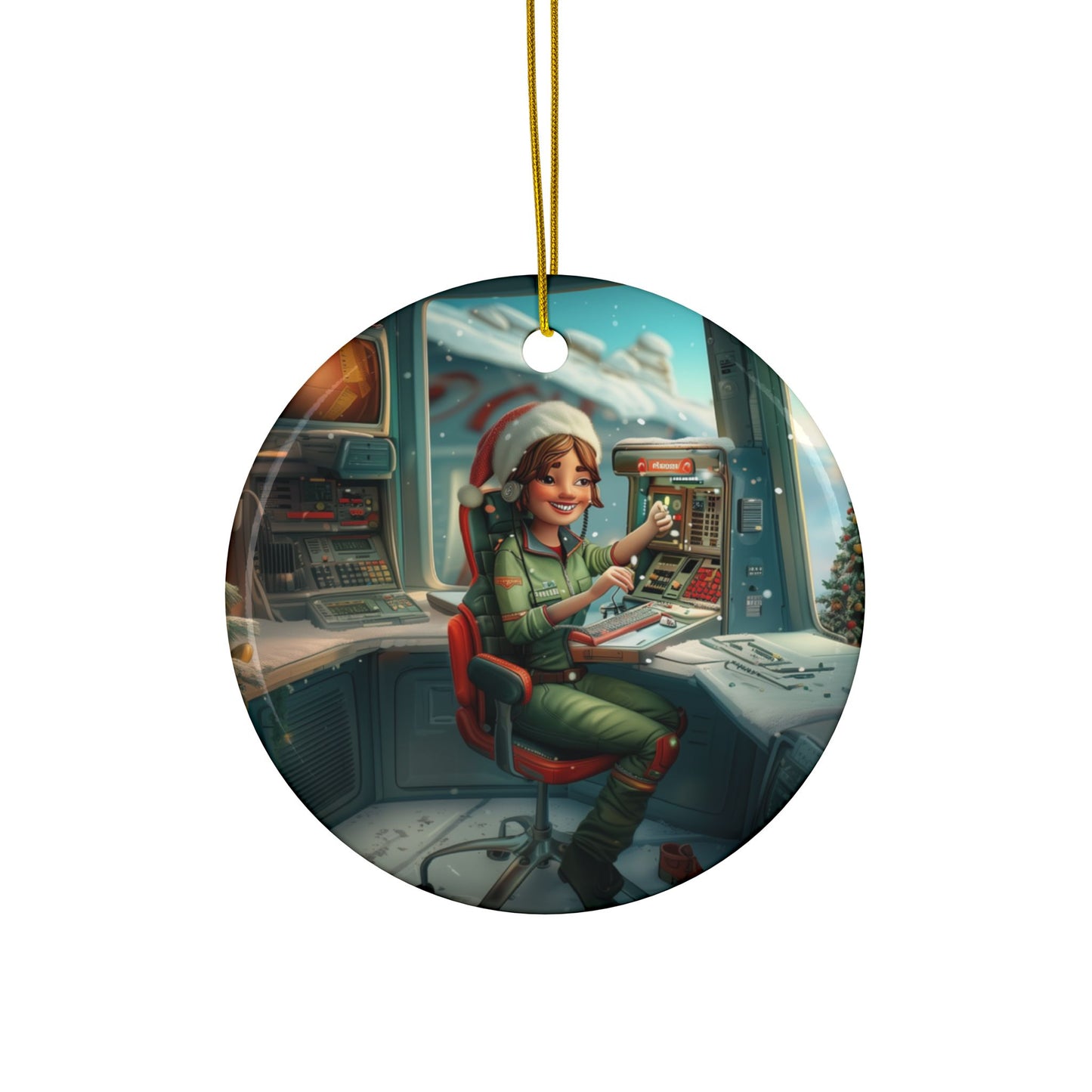 Dispatcher at Work Ornament