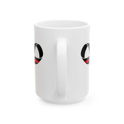 Red Line Ribbon Mug