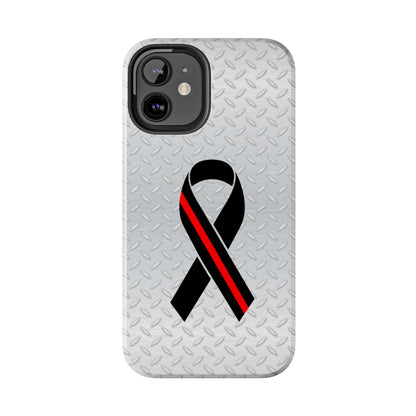 Red Line Ribbon Tough Phone Cases