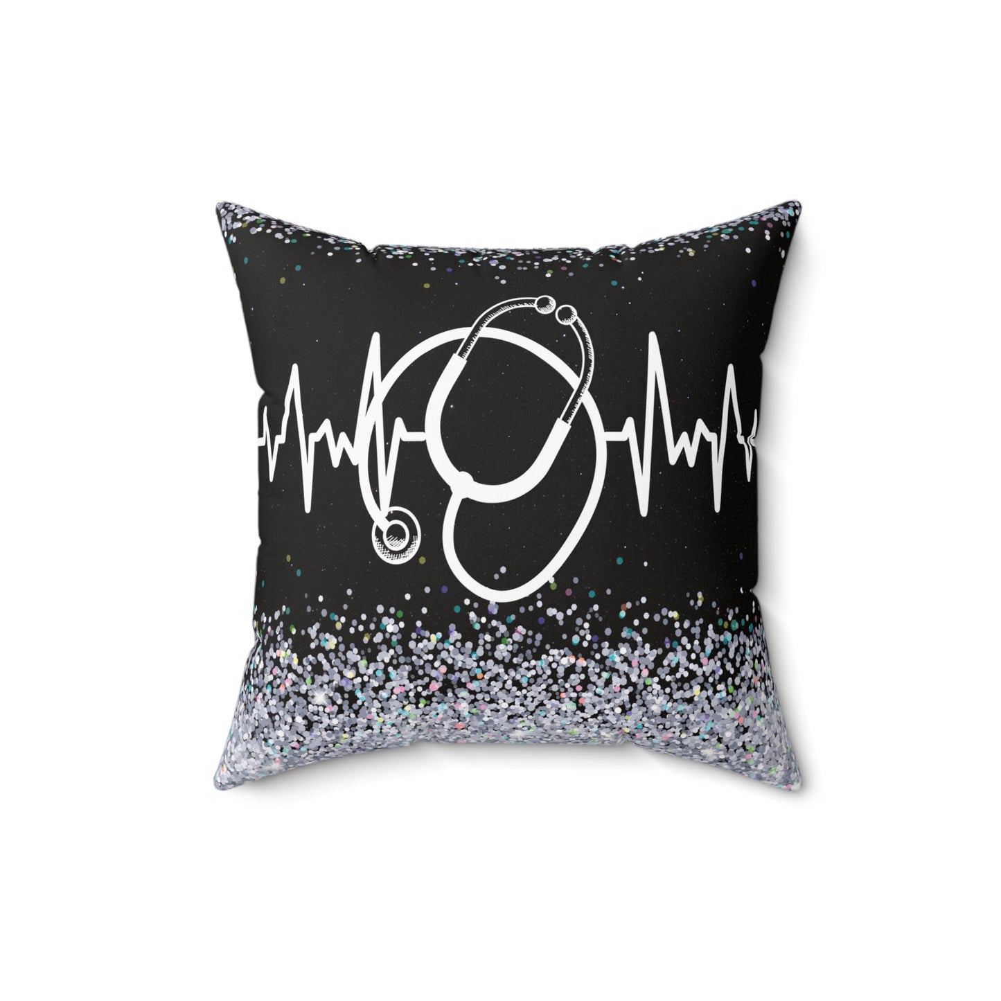 Stethoscope Black Pillow