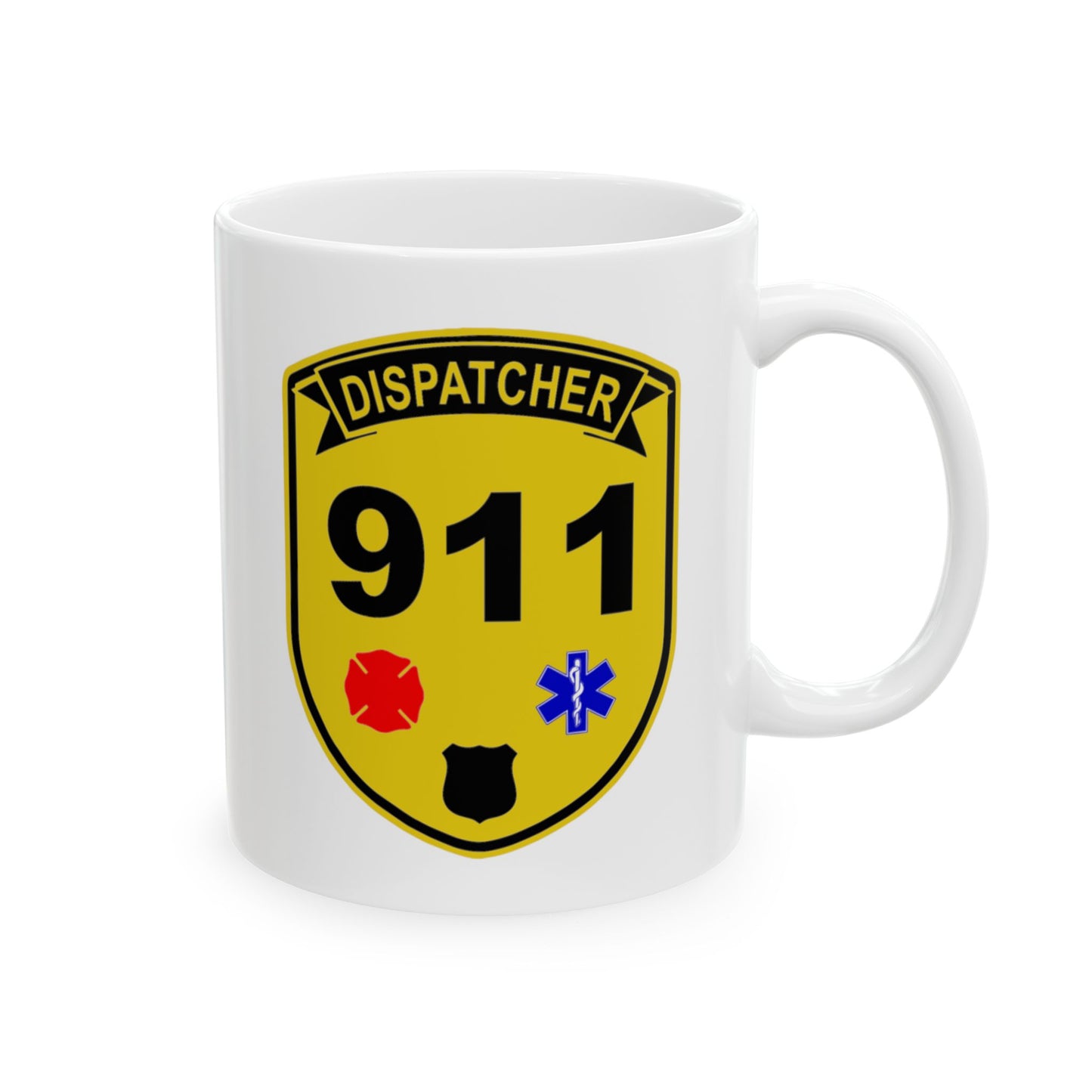 911 Dispatcher Patch Mug