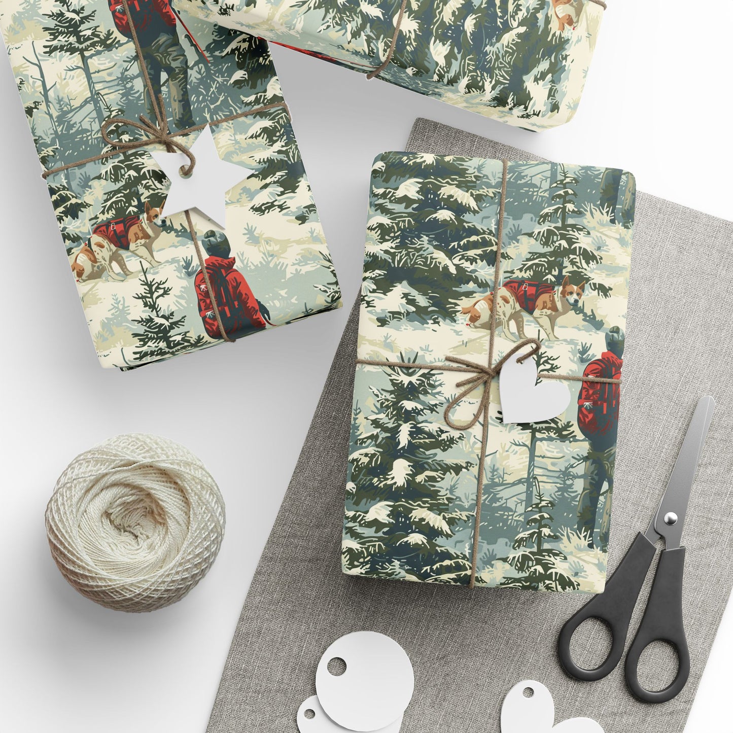 SAR Dog & Handler Wrapping Paper