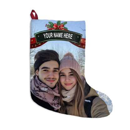 Custom Photo Christmas Stocking