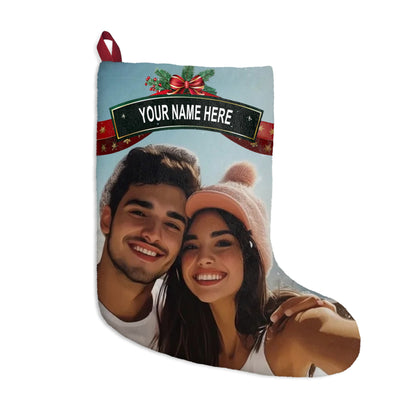 Custom Photo Christmas Stocking