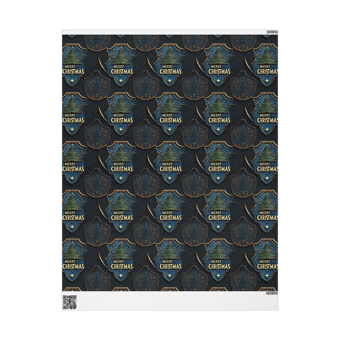 Merry Christmas Shield Wrapping Paper