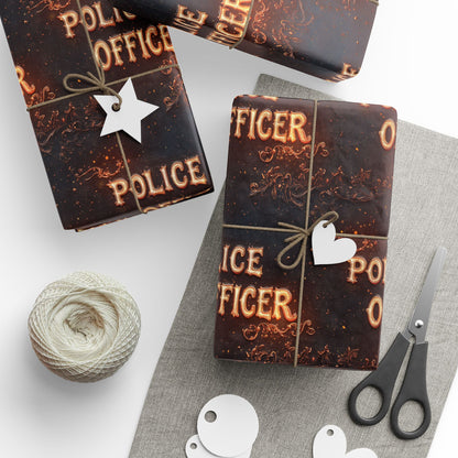 Police Officer Wrapping Paper