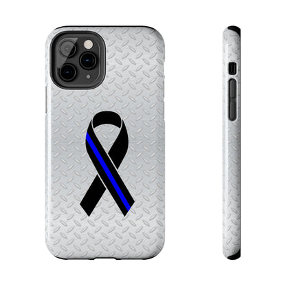 Blue Line Ribbon Tough Phone Cases