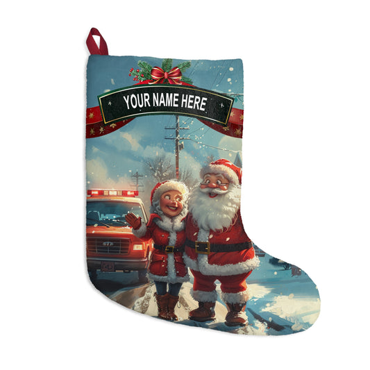 Mr & Mrs Claus Posing Stocking