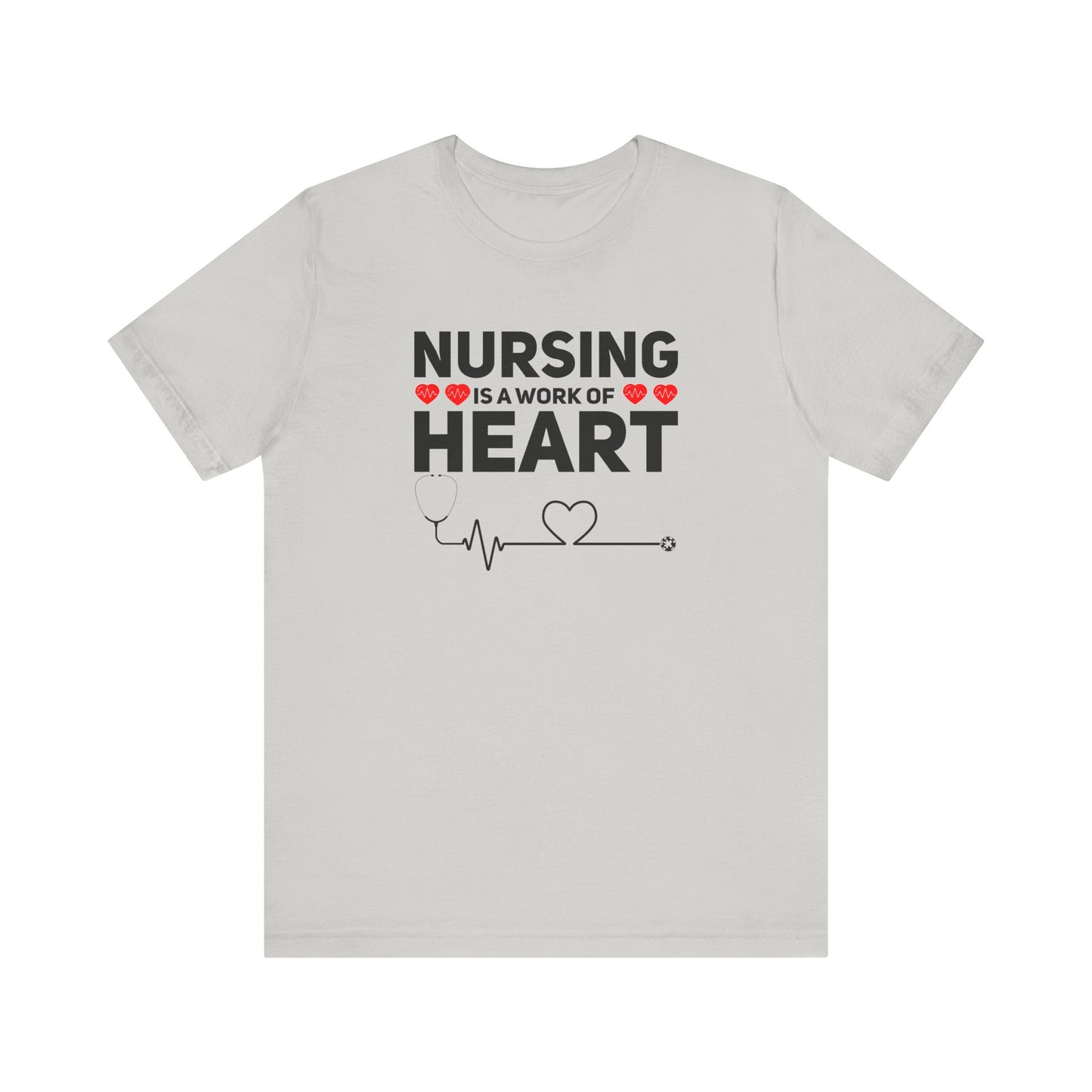 Nursing Is A Work Of Heart T-Shirt