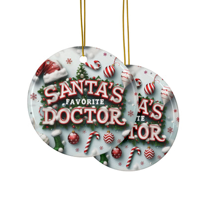 Santa's Favorite Doctor Ornament