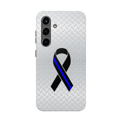 Blue Line Ribbon Tough Phone Cases