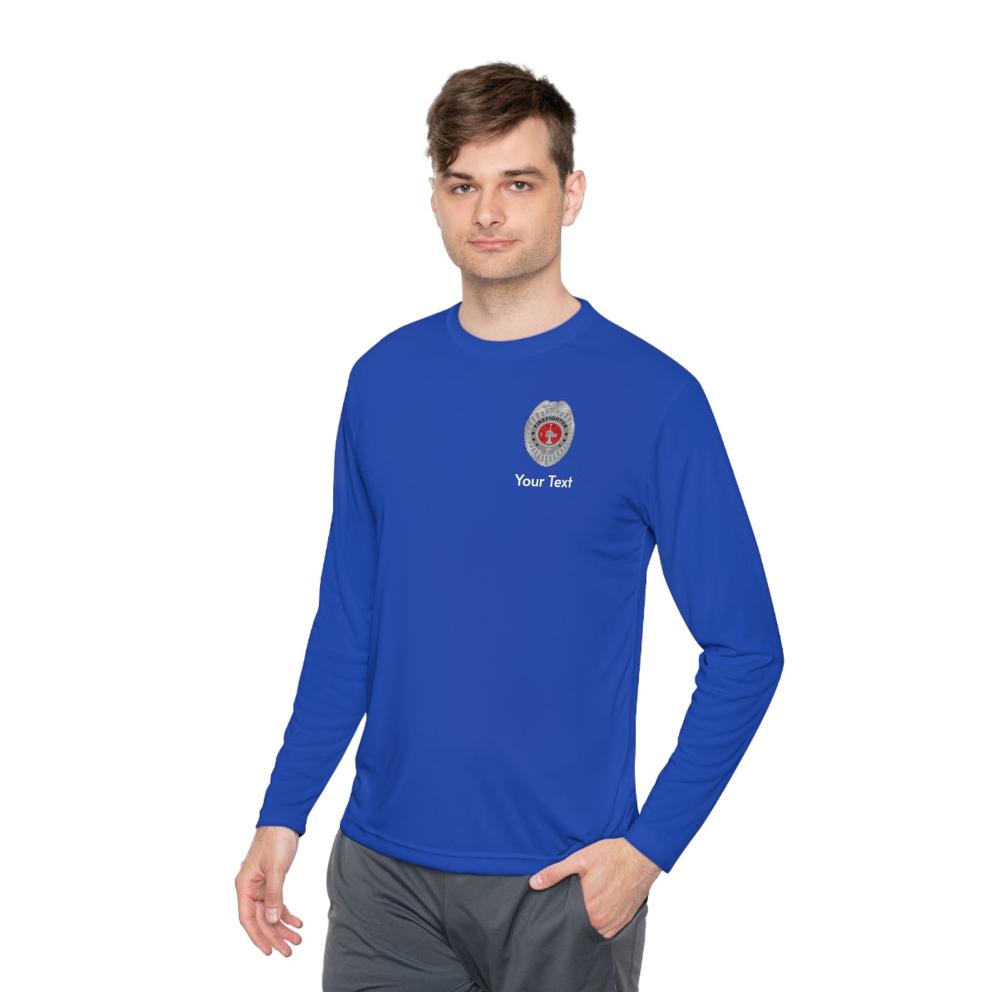 Firefighter Badge Long Sleeve Tee