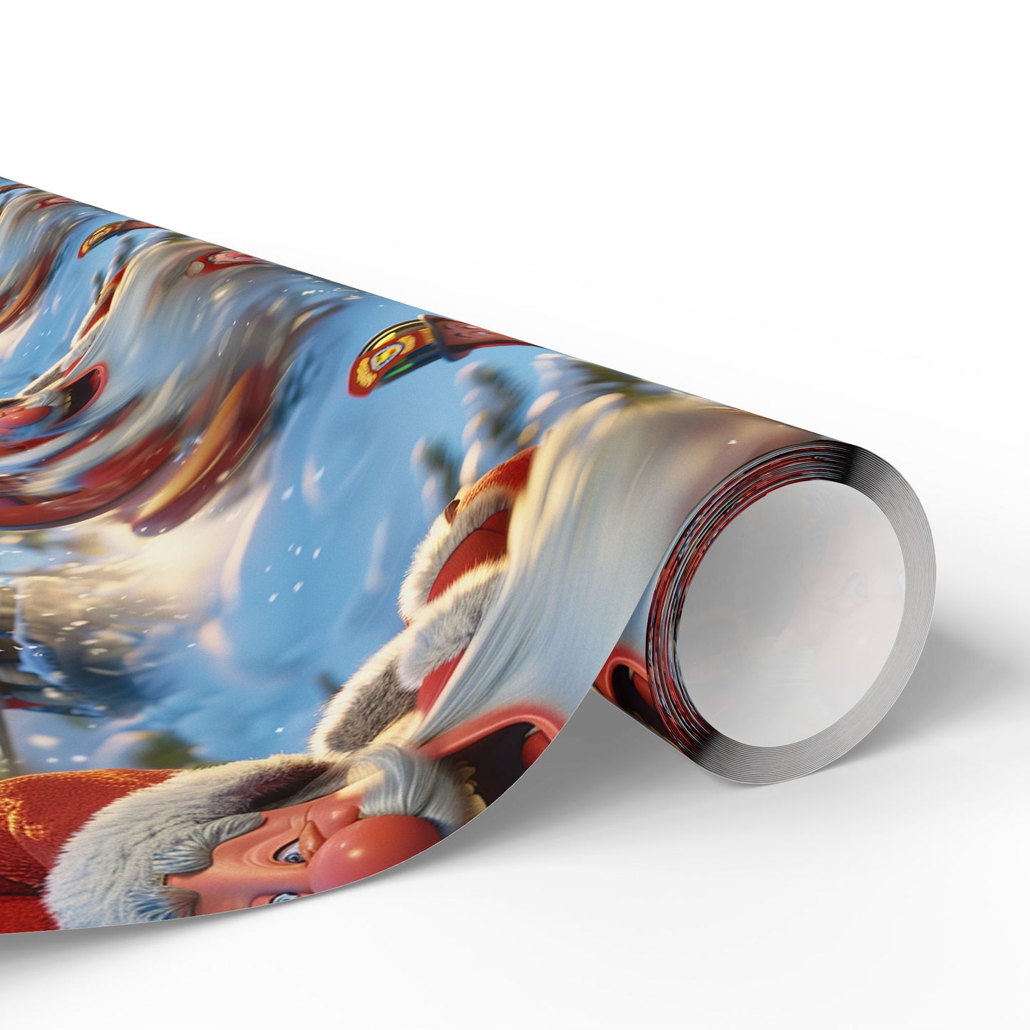 Tobogganing Wrapping Paper