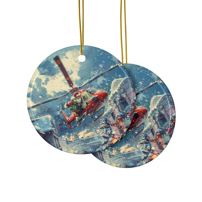 Santa Air Ambulance Ornament