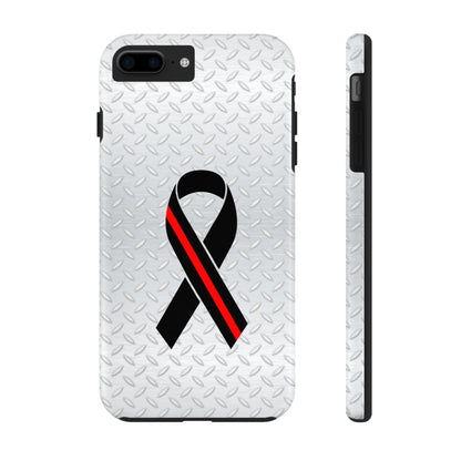 Red Line Ribbon Tough Phone Cases