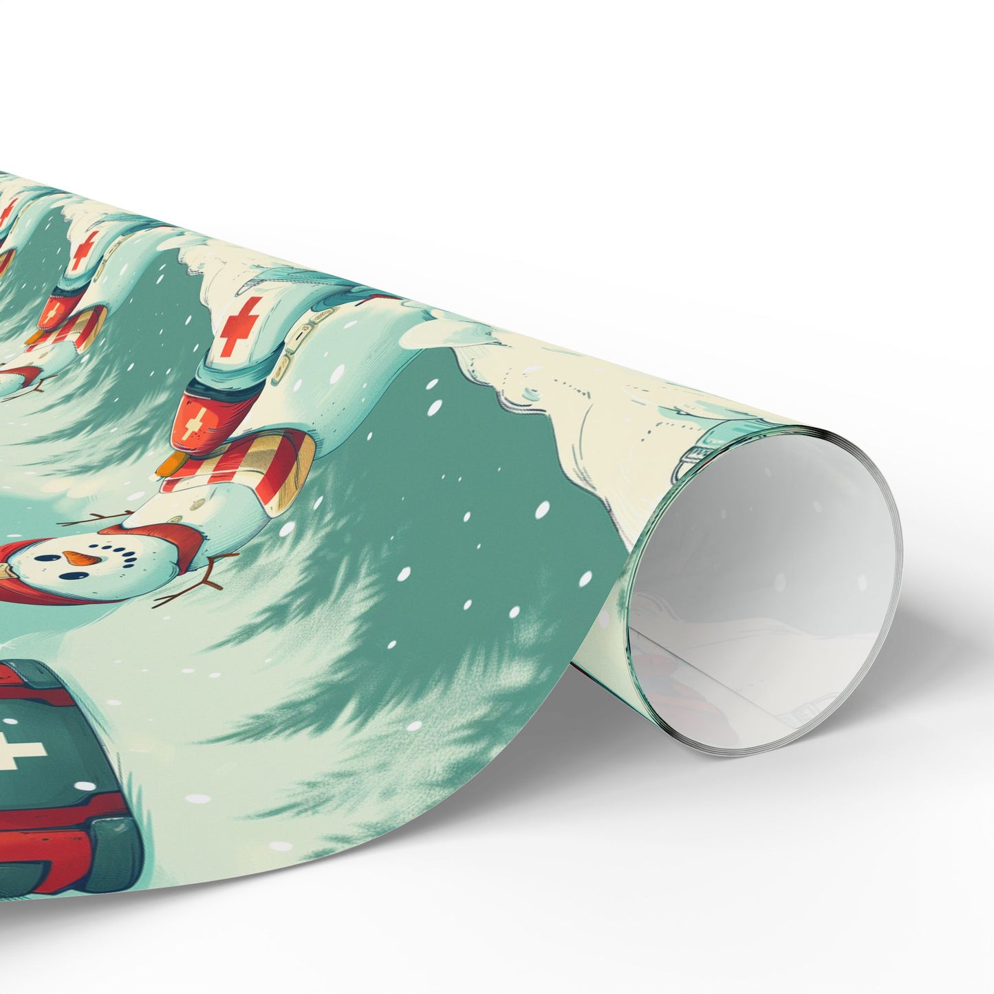 SAR Snowman Wrapping Paper