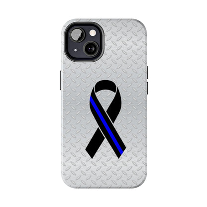 Blue Line Ribbon Tough Phone Cases