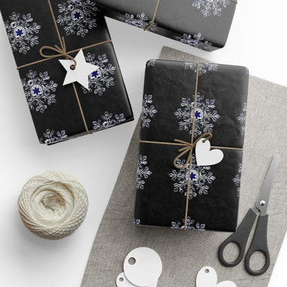 EMT Snowflake Wrapping Paper