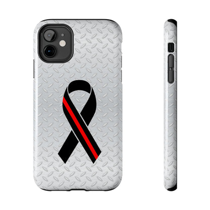 Red Line Ribbon Tough Phone Cases