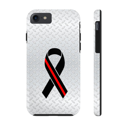 Red Line Ribbon Tough Phone Cases