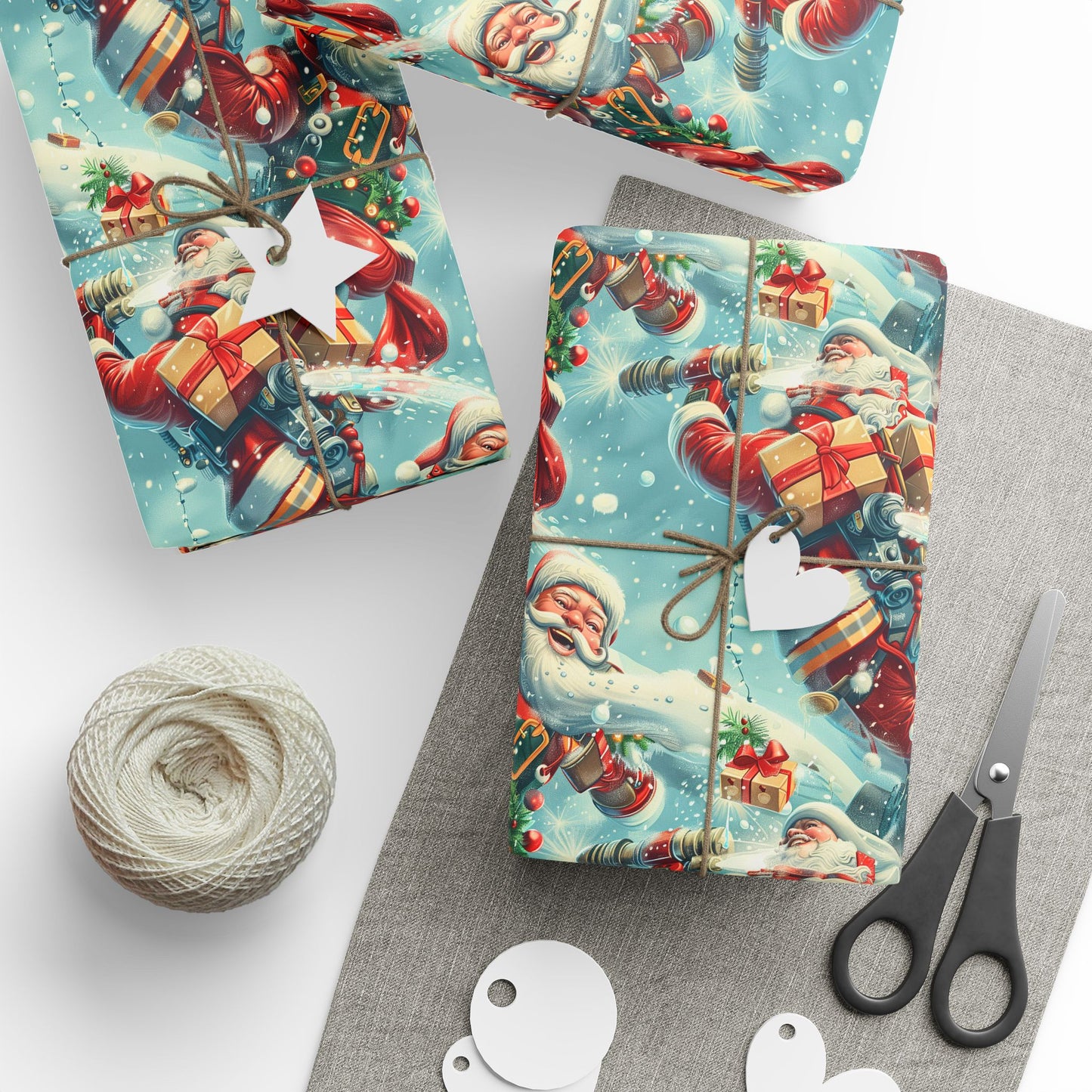 Fun Santa Wrapping Paper