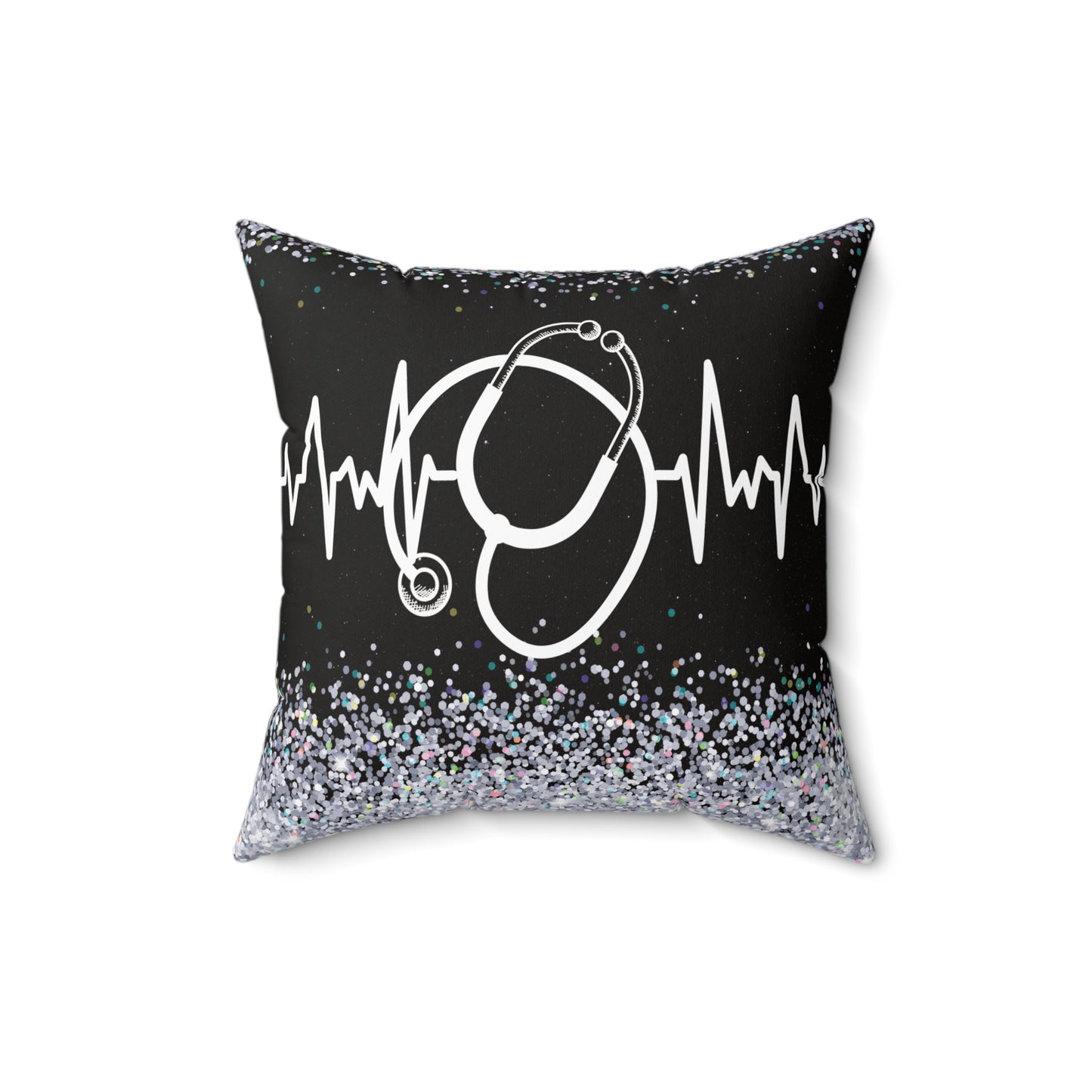 Stethoscope Black Pillow