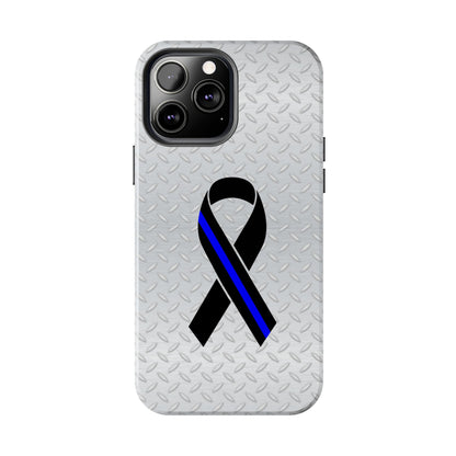 Blue Line Ribbon Tough Phone Cases