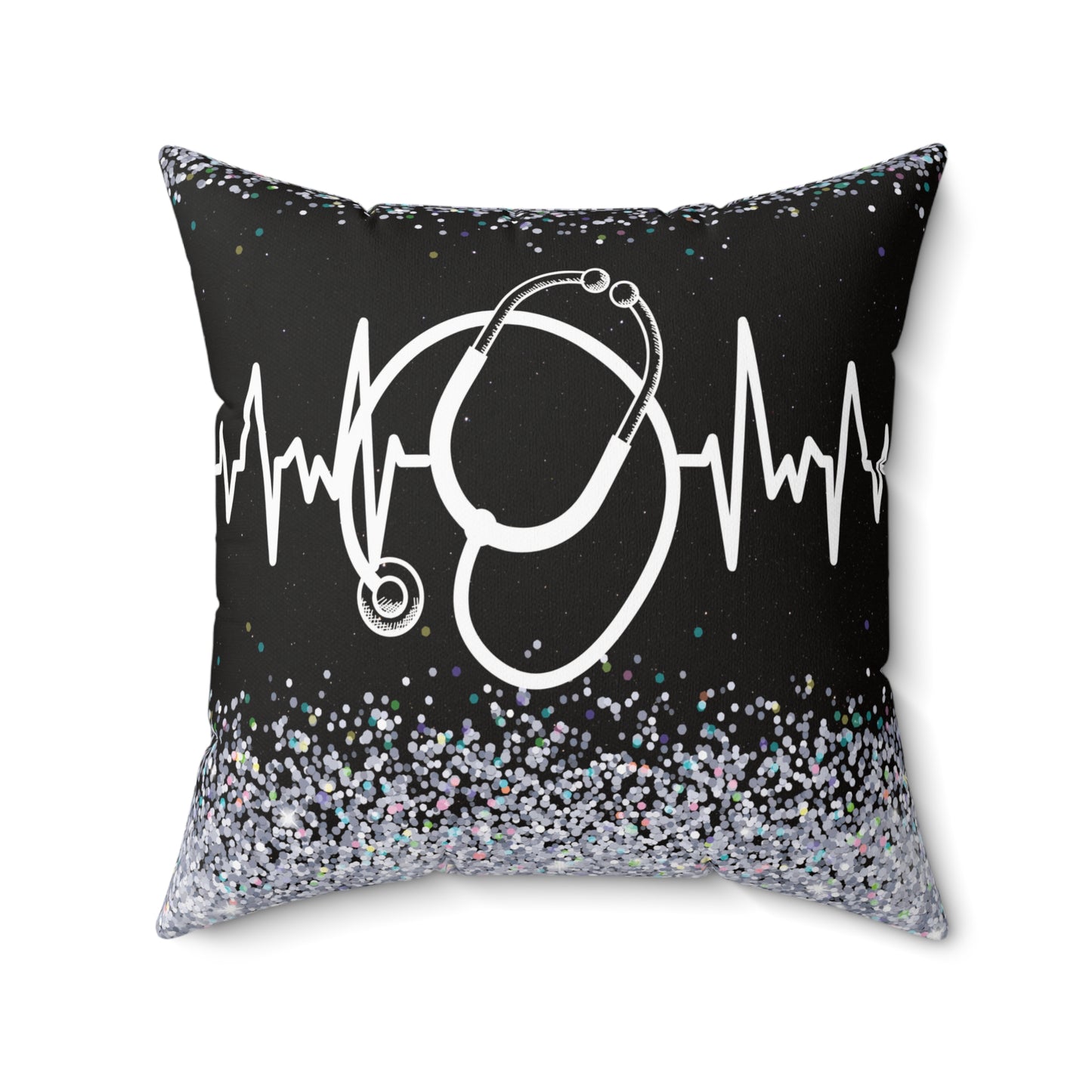 Stethoscope Black Pillow