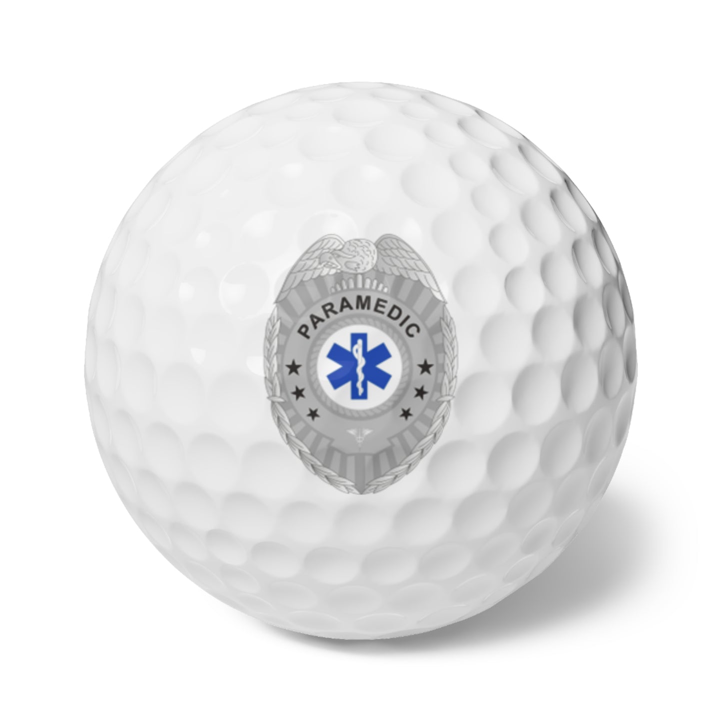 Paramedic Badge Golf Balls - 6 Pack