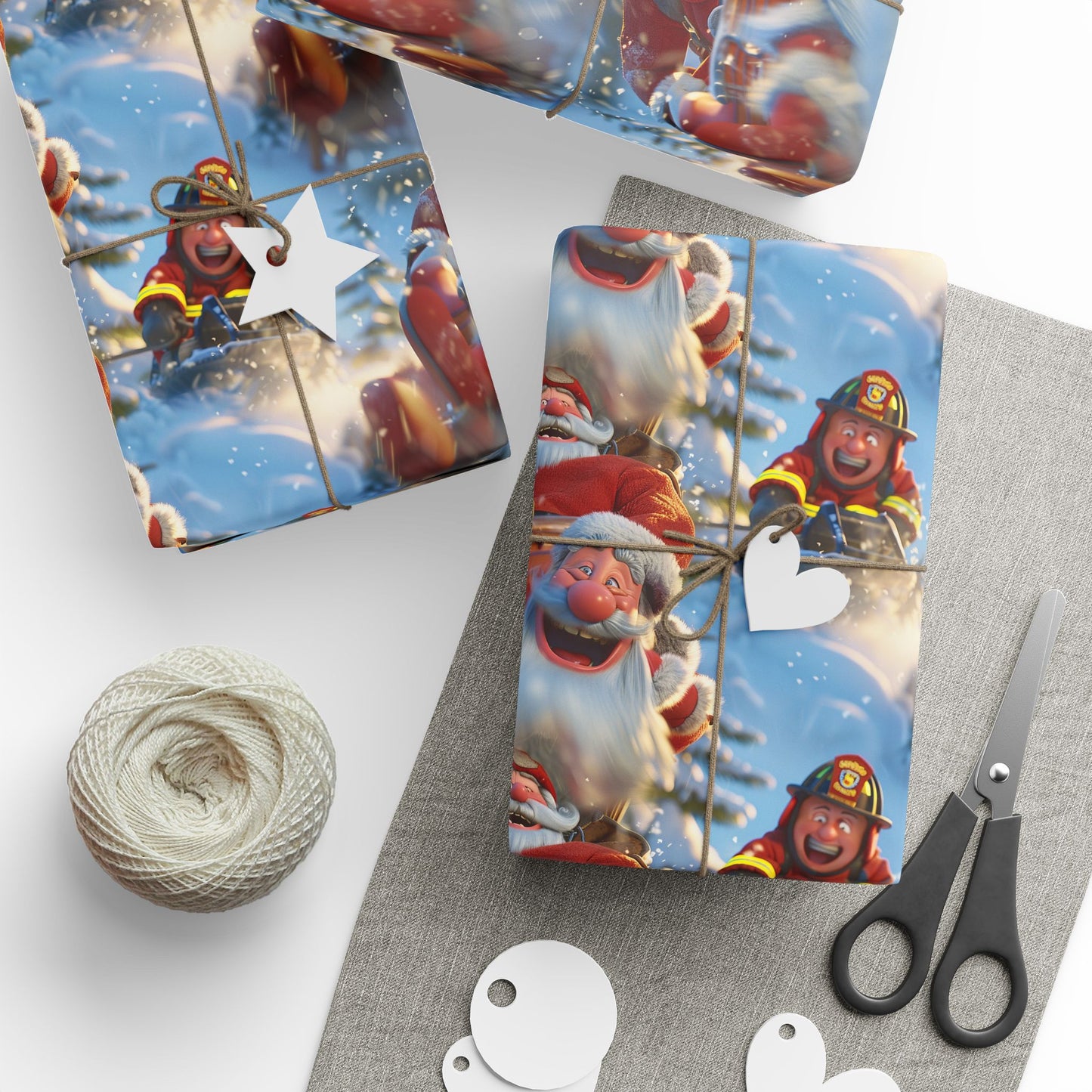 Tobogganing Wrapping Paper