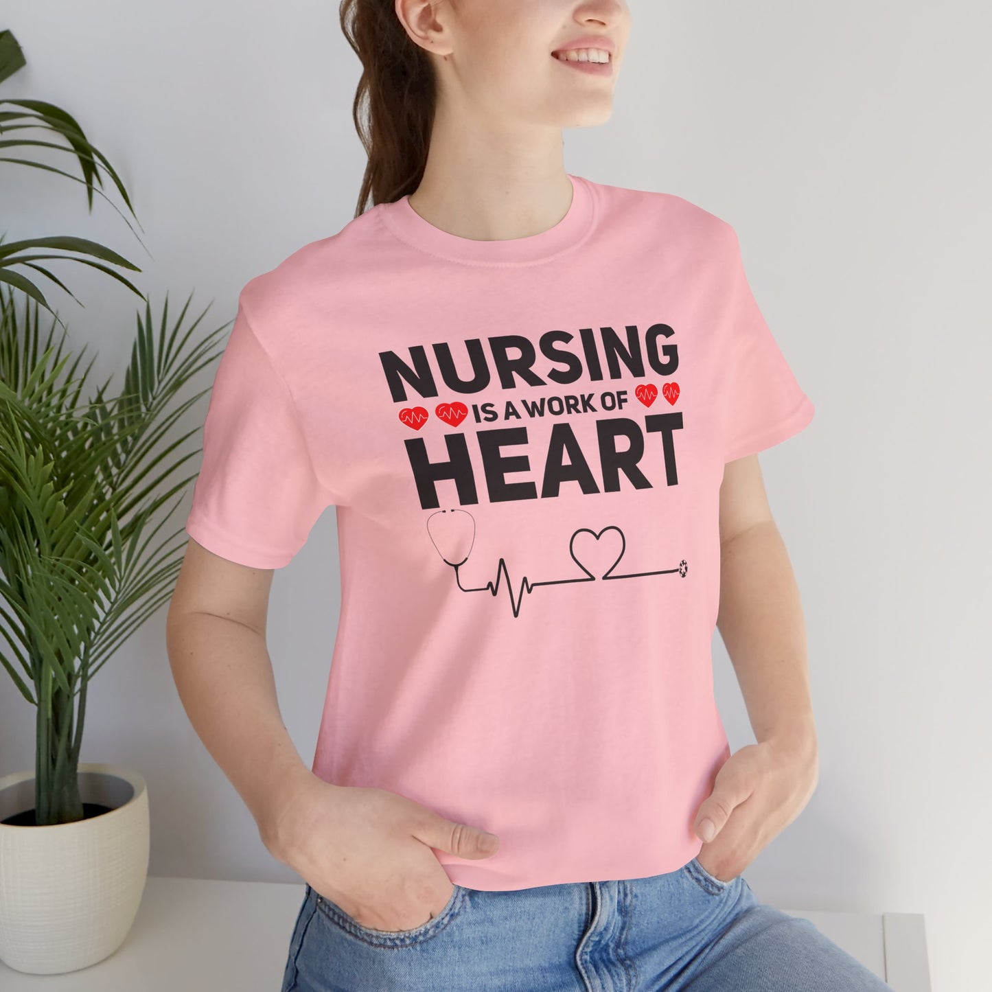 Nursing Is A Work Of Heart T-Shirt