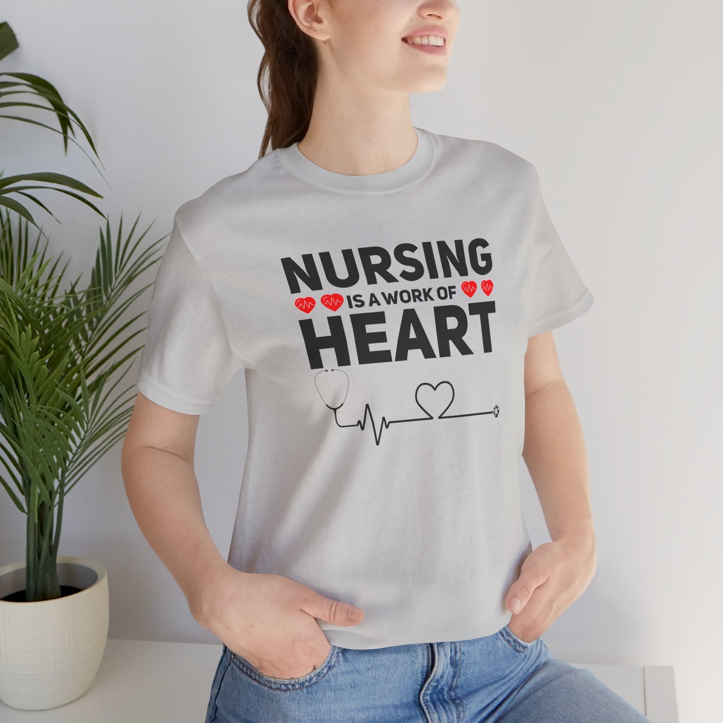 Nursing Is A Work Of Heart T-Shirt