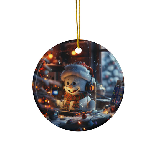 Snowman Call Taker Ornament