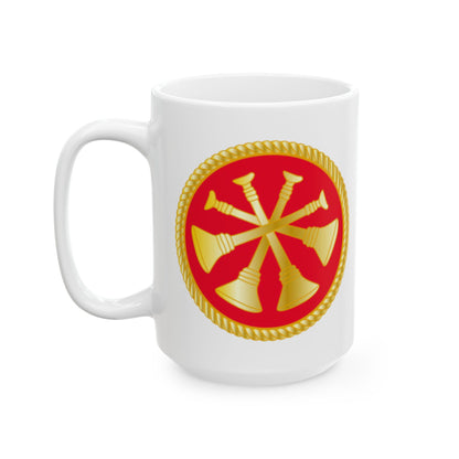 Rank - 4 Bugles - Red Mug