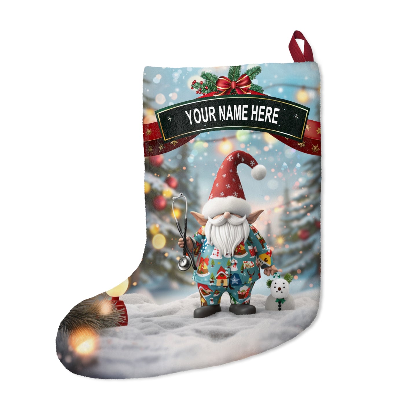 Nurse Gnome Stocking