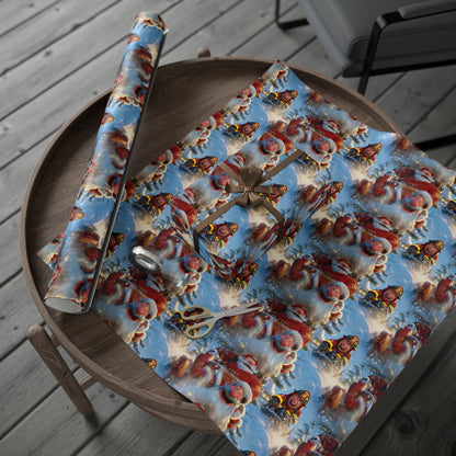 Tobogganing Wrapping Paper